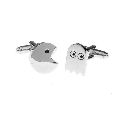 Charles William Elegant Silver Ghost Cufflinks Present Novelty