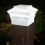 True Face (White - 2 Pack) Solar Powered LED Deck Post Light Outdoor Garden Patio Pathway Waterproof 4