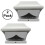 True Face (White - 2 Pack) Solar Powered LED Deck Post Light Outdoor Garden Patio Pathway Waterproof 1