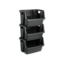 Ward Heavy Duty Stacking Crate Black HW429-BLK-ST