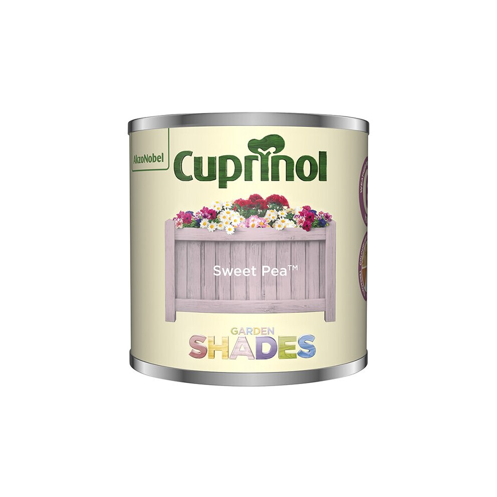 Cuprinol Garden Shades Tester Sweet Pea 125Ml (5356007) - Opaque Matt Wood Stain For Fences, Sheds & Furniture