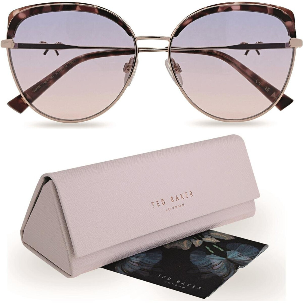 Ted Baker Tamma Sunglasses Gloss Milky Tortoiseshell Pink