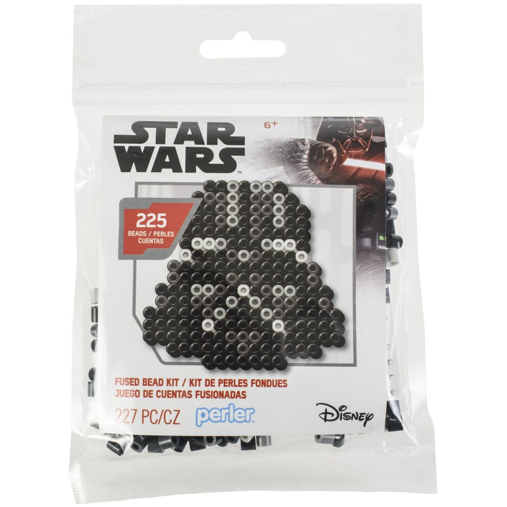 (Darth Vador) Perler Starter Fused Bead Kits - Star Wars Themed