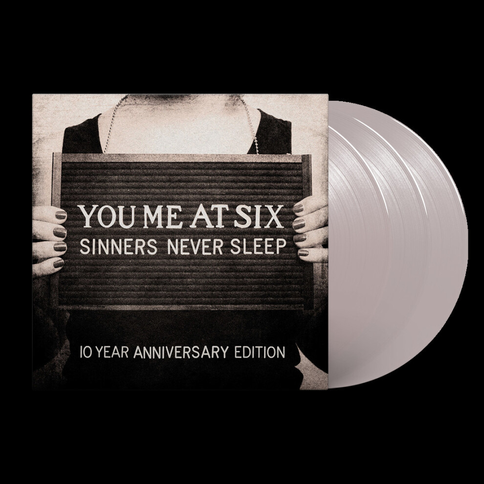 You Me At Six - Sinners Never Sleep (10th Anniversary Edition) Grey Vinyl