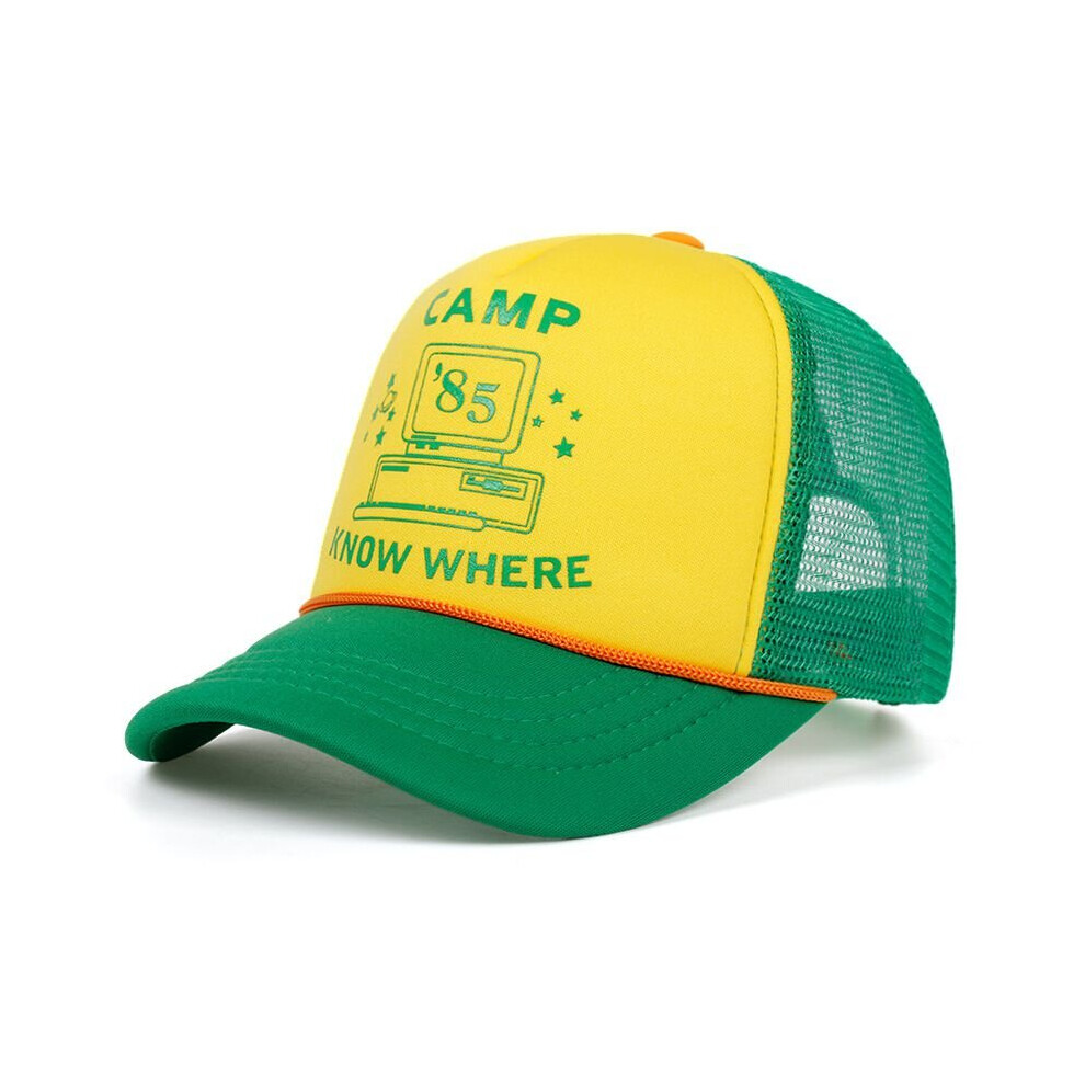 (Yellow) Camp Baseball Caps Funny Hats Adjustable Cosplay Costume Halloween Yellow
