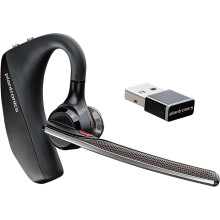 Plantronics - Voyager 5200 UC (Poly) - Bluetooth Single-Ear (Monaural) Headset - USB-A Compatible to connect to your PC and/or Mac - Works ..
