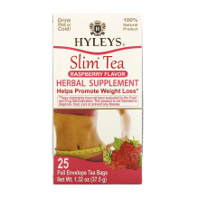 Hyleys Tea, Chá Slim, Mirtilo, 25 Sacos de Chá de Embalagem de Folha, 0.05 oz (1.5 g) Cada