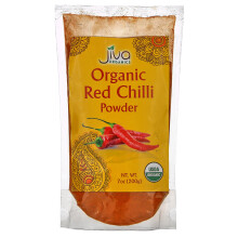 Jiva Organics, Bio-Rot-Chilipulver, 7 oz (200 g)