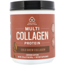 Ancient Nutrition, Multi-Kollagen Protein, Cold Brew, 1,09 Pfund (496 g)