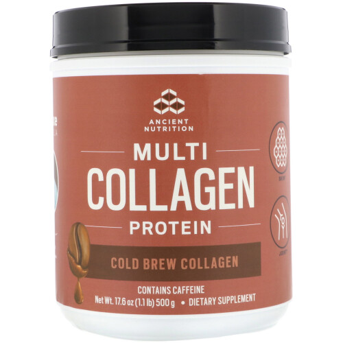 Ancient Nutrition, Multi-Kollagen Protein, Cold Brew, 1,09 Pfund (496 g)