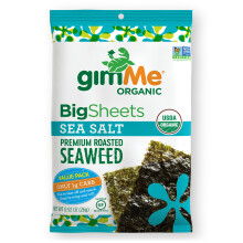 gimMe, Algues Grillées, Grandes Feuilles, Sel de Mer, 0,92 oz (26 g)