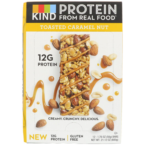 KIND Bars KIND Bars, Protein Bars, Toasted Caramel Nut, 12 Bars, 1.76 oz (50 g) Each 1