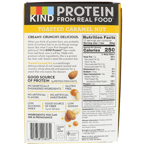 KIND Bars KIND Bars, Protein Bars, Toasted Caramel Nut, 12 Bars, 1.76 oz (50 g) Each 2