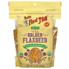 Bob's Red Mill, Graines de Lin Dorées Entières Biologiques, 13 oz (368 g)