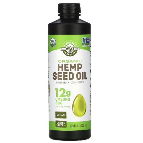 Manitoba Harvest, Bio-Hanfsamenöl, 16,9 fl oz (500 ml)
