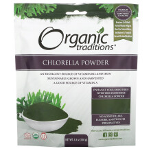 Organic Traditions, Poudre de Chlorelle, 5,3 oz (150 g)