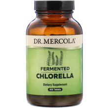 Dr. Mercola, Fermentierte Chlorella mit Chlorophyll, 450 Tabletten