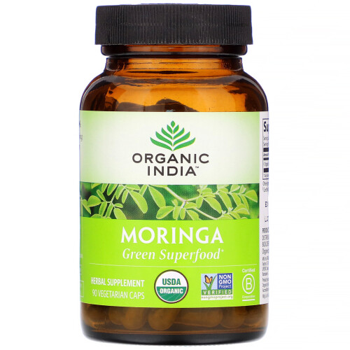 Organic India, Moringa, 90 Vegetarische Kapseln