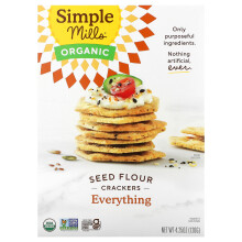 Simple Mills, Bio-Samenmehl-Cracker, Alleskönner, 4,25 Unzen (120 g)
