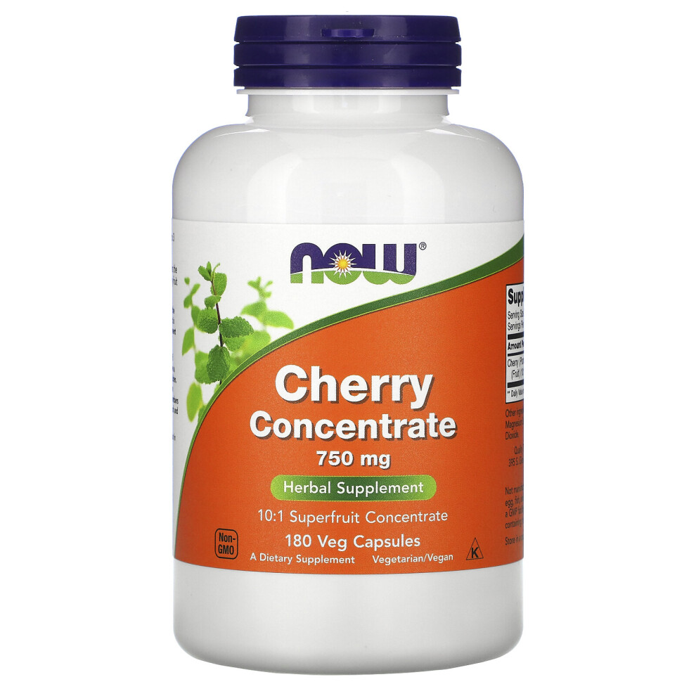 NOW Foods, Cherry Concentrate, 750 mg, 180 Veg Capsules