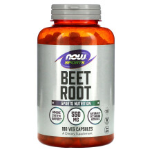 NOW Foods, Sports, Racine de Betterave, 550 mg, 180 Gélules Végétales