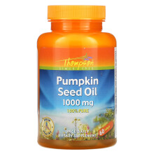 Thompson, Pumpkin Seed Oil, 1000 mg, 60 Softgels