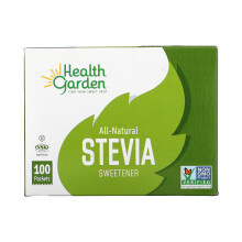 Health Garden, Édulcorant Stévia 100 % Naturel, 100 Sachets, 1 g Chacun