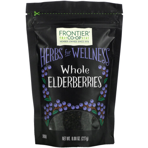 Frontier Co-op, Ganze Holunderbeeren, 8 oz (227 g)