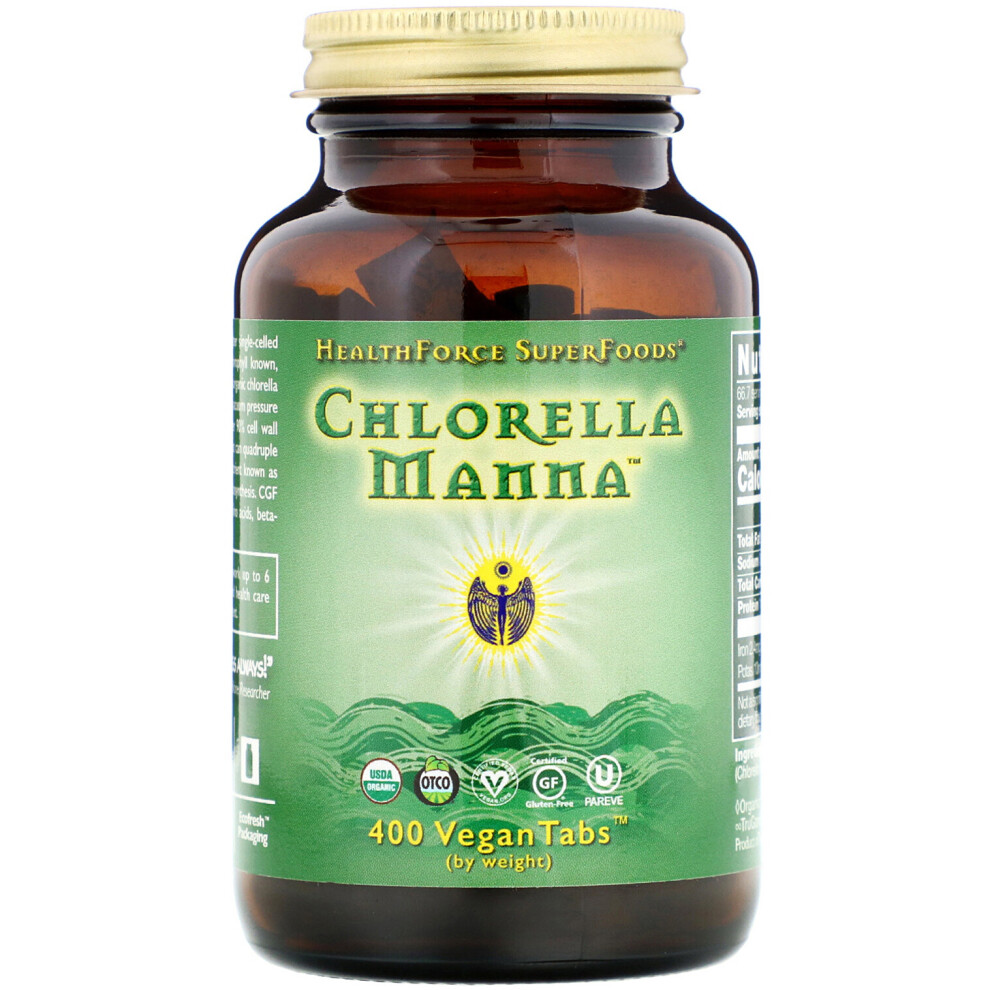 Healthforce Superfoods , Chlorella Manna, 400 Vegantabs