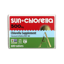 Sun Chlorella, Complément de Chlorelle, 500 mg, 600 Comprimés