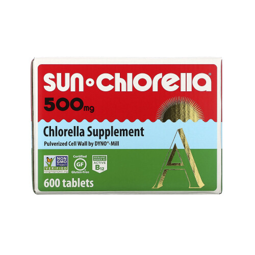 Sun Chlorella, Complément de Chlorelle, 500 mg, 600 Comprimés
