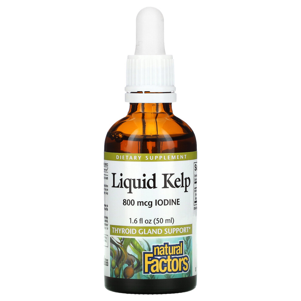 Photos - Vitamins & Minerals Natural Factors , Liquid Kelp, 800 mcg, 1.6 fl oz  (50 ml)