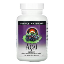 Source Naturals, Acai Extrakt, 500 mg, 120 Kapseln (250 mg pro Kapsel)