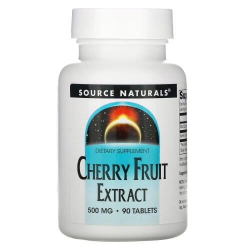 Source Naturals, Extrait de Cerise, 500 mg, 90 Comprimés