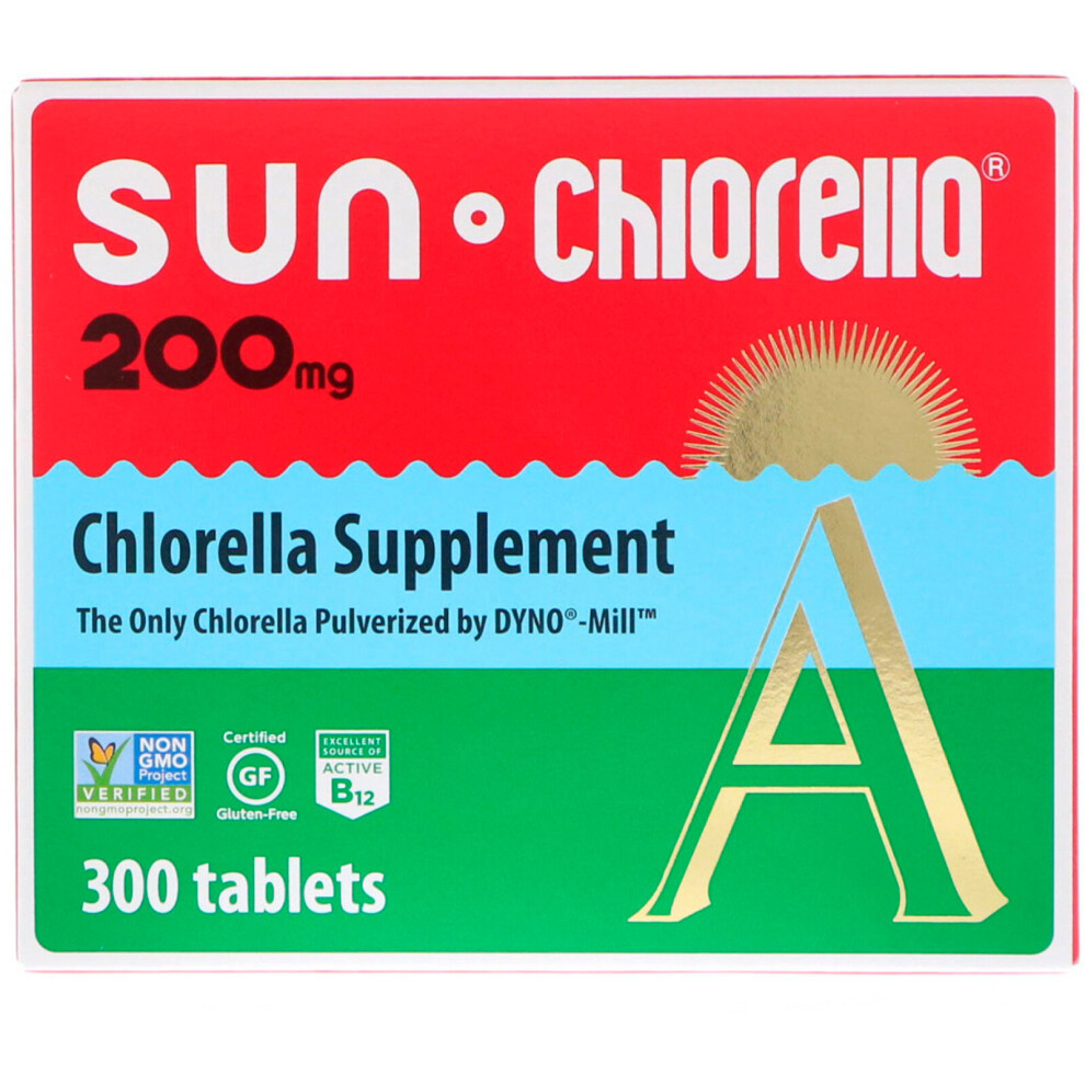 Photos - Vitamins & Minerals Sun Chlorella, Chlorella Supplement, 200 mg, 300 Tablets 