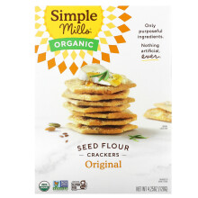 Simple Mills, Bio-Samenmehl-Cracker, Original, 4,25 Unzen (120 g)