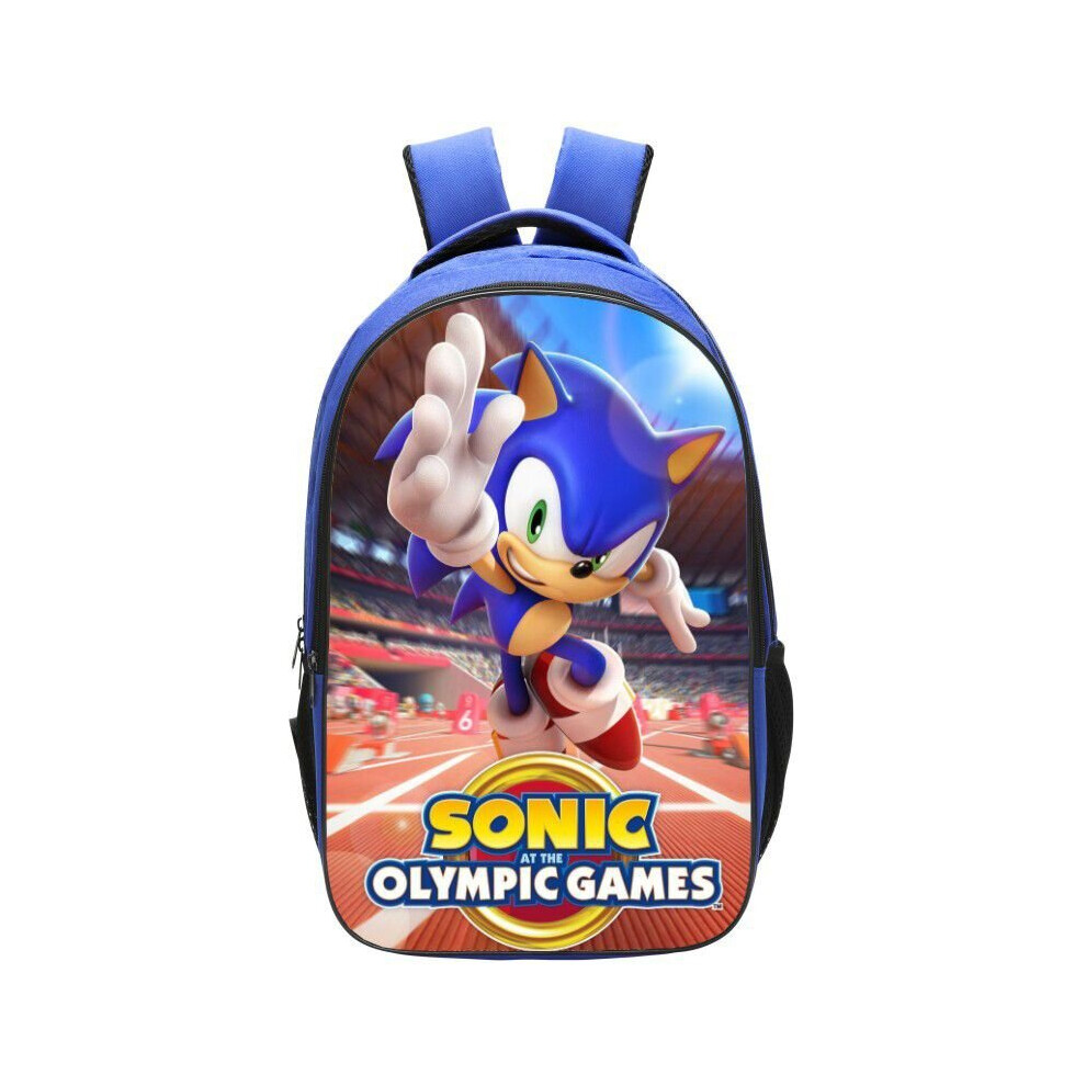 (Ten, 16Inches) Sonic The Hedgehog 2 Children'S Backpack Daily School Backpack School Gift
