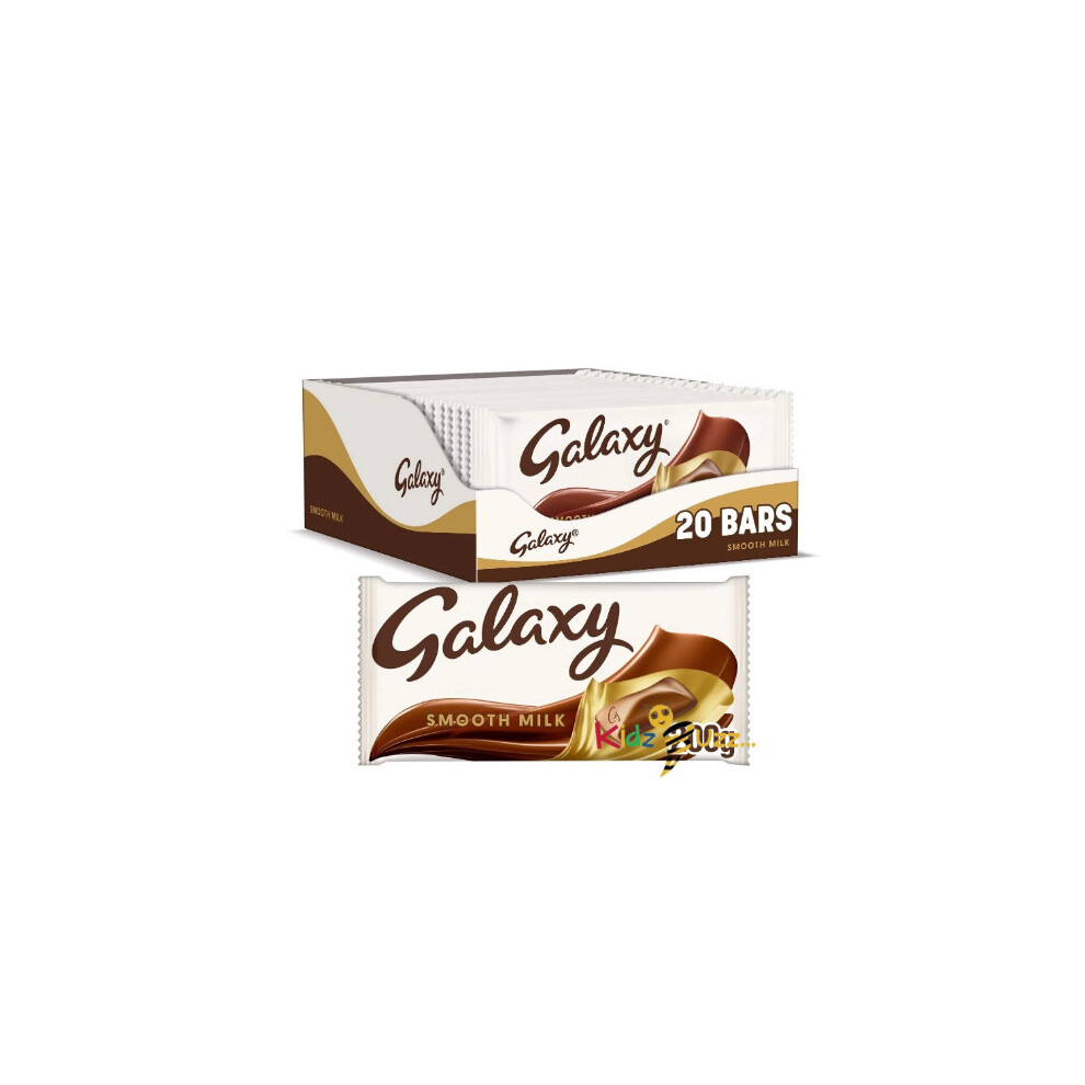 Galaxy Smooth Milk Chocolate Bars, 20 Bars of 200 g