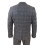 (36) Mens 3 Piece Grey With Blue Check Vintage Suit 6
