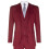 (44) Mens 3 Piece Wine Herringbone Wool Twed Retro Suit 1