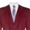 (44) Mens 3 Piece Wine Herringbone Wool Twed Retro Suit 2