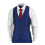(38) Mens 3 Piece Shiny Royal Blue Classic Suit 2