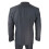 (38) Mens 3 Piece Charcoal Grey Classic Stitch Suit 3