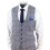 (46) Mens 3 Piece Grey Birdseye Check Classic Suit 5