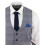 (46) Mens 3 Piece Grey Birdseye Check Classic Suit 6