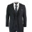 (46) Mens 3 Piece Plain Black Classic Retro Suit 1