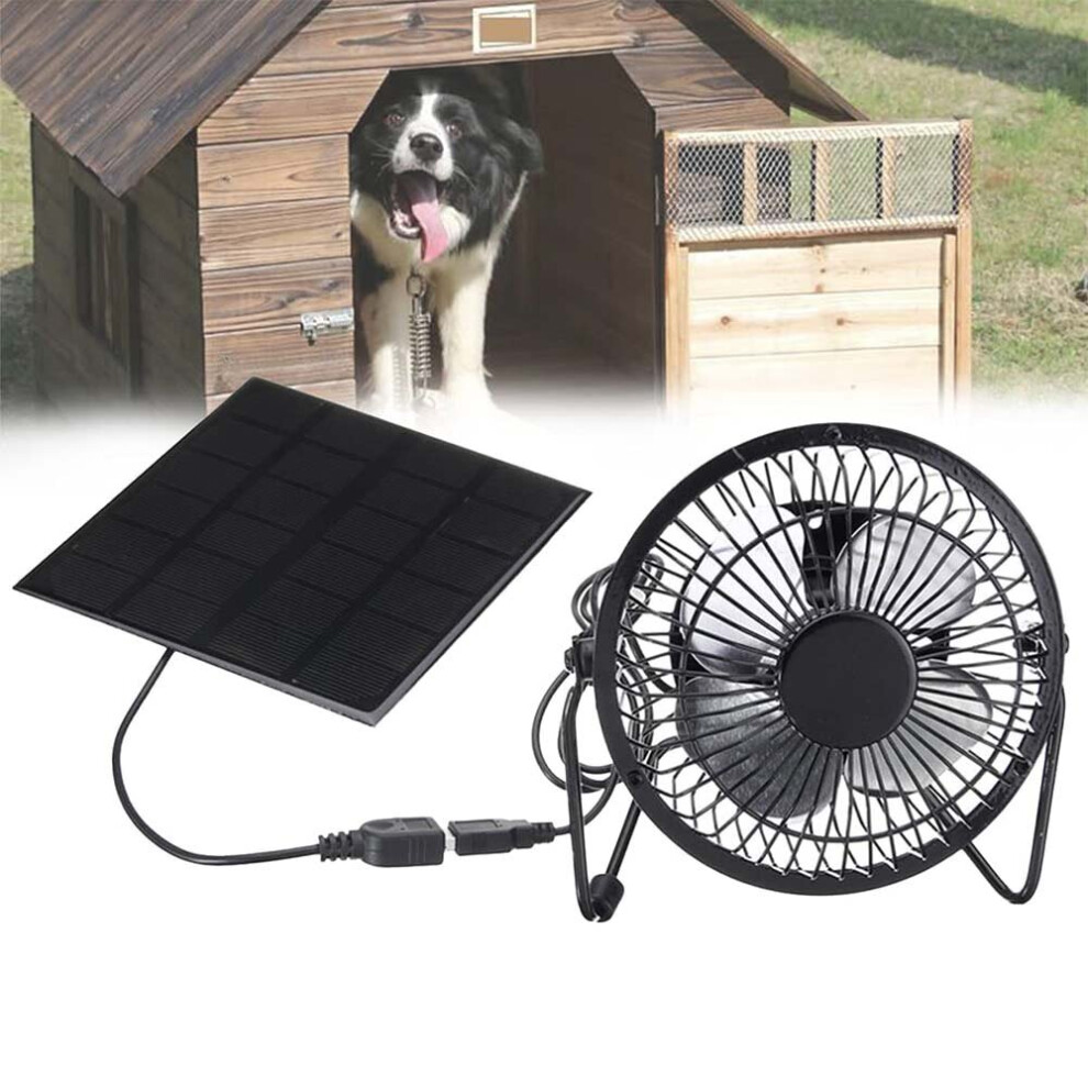 Solar Panel Powered Fan Portable Mini USB Solar Fan Cooling Fan Home Office