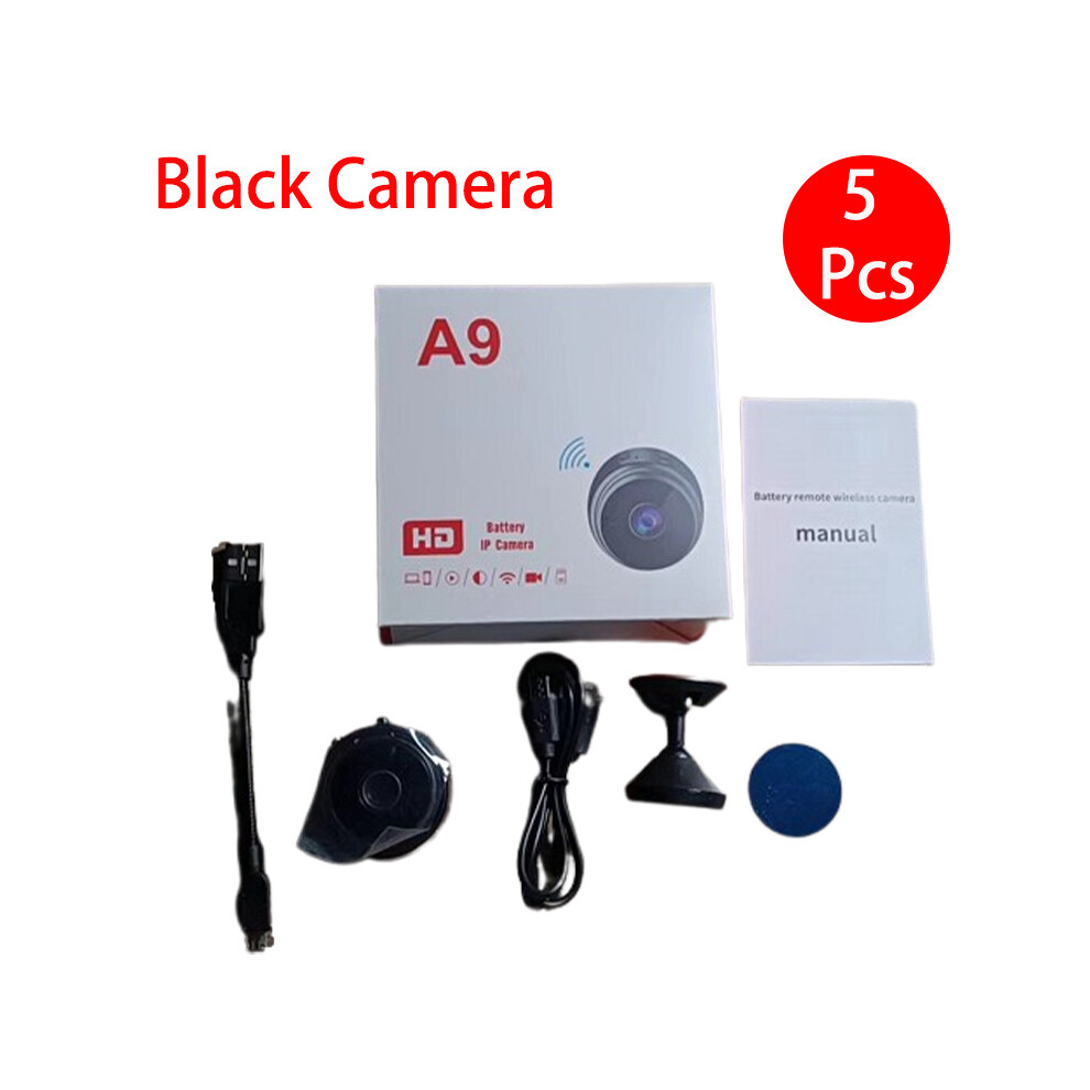 (Black Camera) 1080P Mini Camera Video Surveillance HD WiFi Wireless Night Version