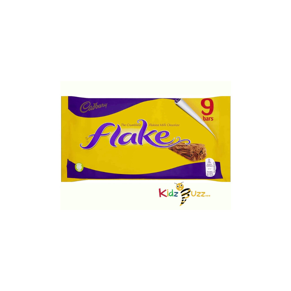 Cadbury Flake Chocolate Bar Multipack, 9 x 20 g