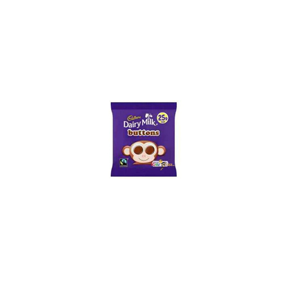 Cadbury Dairy Milk Buttons 25p Chocolate Bag 14.4g Case of 60